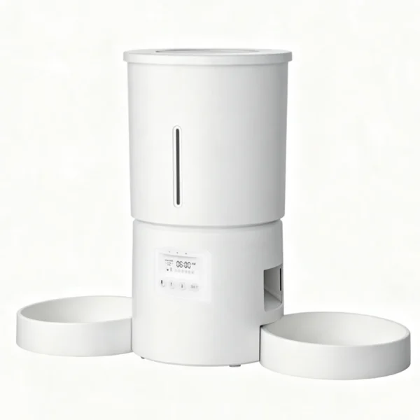 ZYfeede 4,2 L - Distributeur automatique de nourriture pour animaux à double bol