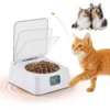 Distributeur automatique de nourriture humide pour chat avec bol de