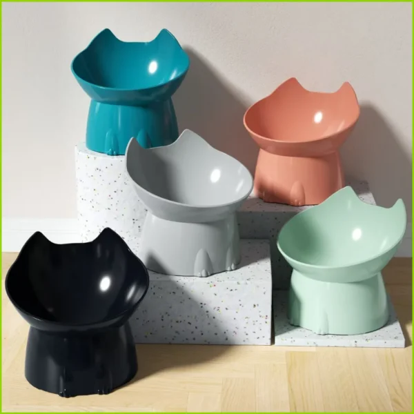 Gamelle surélevée pour chat avec longues oreilles, anti-basculement Gamelle surélevée pour chat avec longues oreilles, anti-basculement