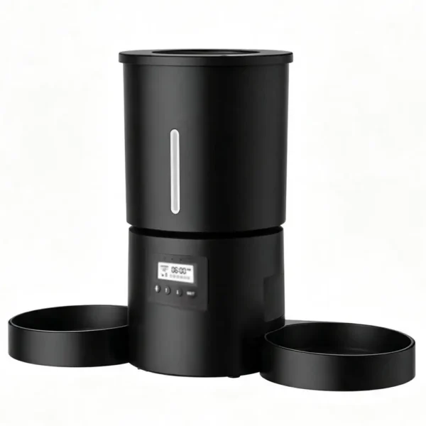 ZYfeede 4,2 L - Distributeur automatique de nourriture pour animaux à double bol