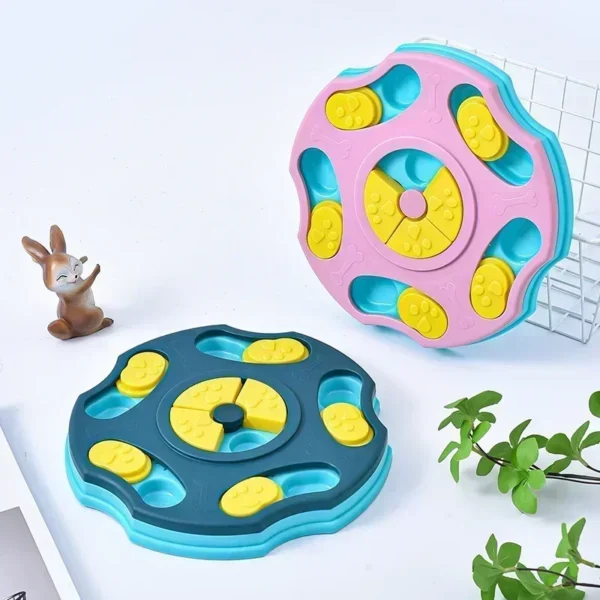 Jouet puzzle pour chiens, mangeoire lente interactive - vue 2