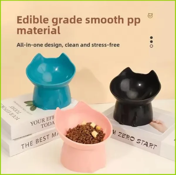 Gamelle surélevée pour chat avec longues oreilles, anti-basculement Gamelle surélevée pour chat avec longues oreilles, anti-basculement - vue 2