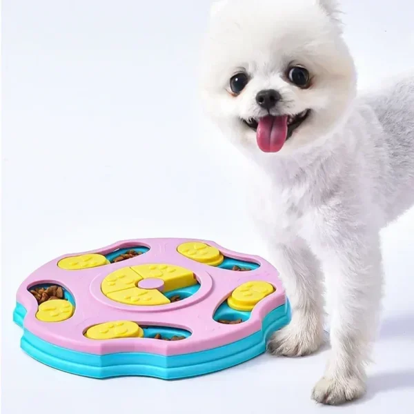 Jouet puzzle pour chiens, mangeoire lente interactive - vue 5
