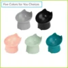 Gamelle surélevée pour chat avec longues oreilles, anti-basculement Gamelle surélevée pour chat avec longues oreilles, anti-basculement - vue 6
