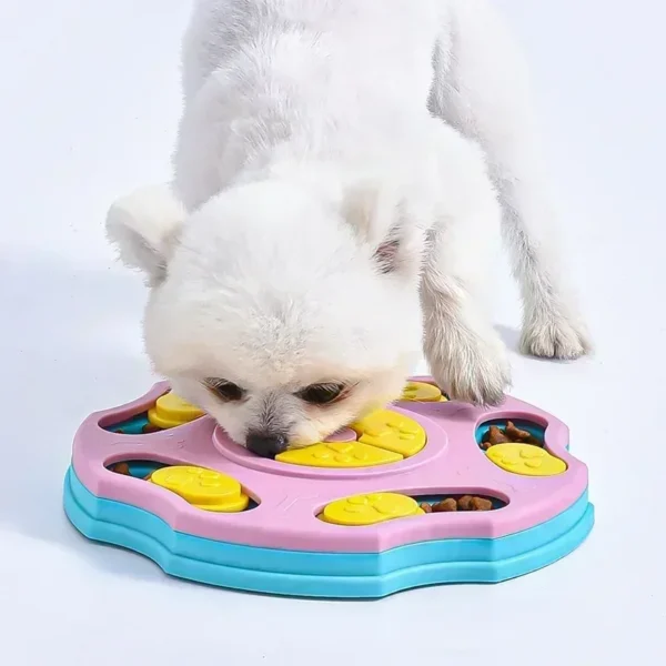 Jouet puzzle pour chiens, mangeoire lente interactive - vue 3